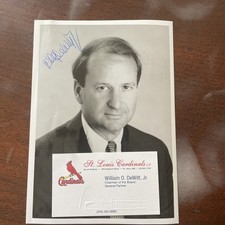 William DeWitt Jr. St. Louis Cardinals Owner Signed Autograph Photo picture