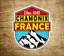 Chamonix France Decal Sticker Skiing Ski Mountain 3