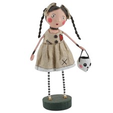 Lori Mitchell Halloween Voo Doo Sue Trick or Treater Folk Art Figurine picture