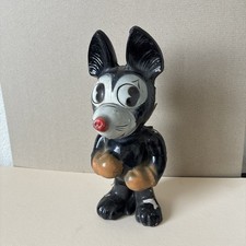 Vintage Carnival Prize Chalkware Mickey Mouse Boxer  10.5