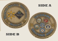 Walmart Sam's Club Veterans Welcome Home Challenge Coin  1#22 picture