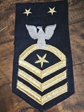 WWII 1950s USN Navy MCPON Fleet Force Master Chief Chevron Rate Patch L@@K picture