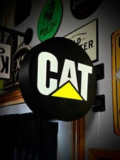 CAT – CATERPILLAR – Double-Sided Gas Station Lightbox Sign 24x24 cm picture