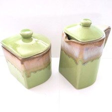 Rare Padilla Stoneware Creamer and Sugar Bowl Set - CS2Q2 - 212021 picture