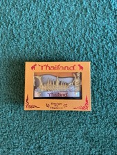 Thai Souvenir Business Card Holder Suphannahong Boat Gold Bran New Open  Box picture