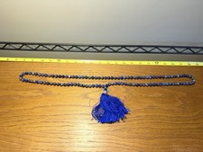 108 Bead Lapis Lazuli Buddhist Prayer Mala Necklace Tibetan Style Meditation picture