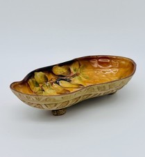 Atq Nippon Blown Out Peanut Bowl Morimura Noritake Molded Nut Dish Wreath Mark picture
