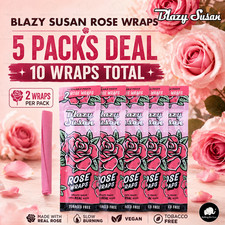 Blazy Susan Rose Wraps 5 Packs 10 Wraps Total Slow Burning Vegan Rose Extract picture