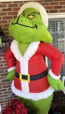 Vintage GEMMY The Grinch Inflatable 8 Foot Tall 2001 Rare With Original Box picture