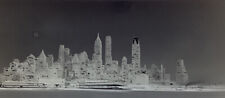 1940s Lower Manhattan New York City Skyline Waterfront NYC Photo 616 Negative picture