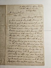 1849 London Letter Philip Camm St Johns Wood Printing Trade Job Search picture