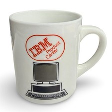 Vintage IBM Product Center Houston TX Computer Temperature Sensing Promo Mug picture