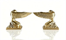 2PCS Ark of the Covenant Cherub Statue Replica, Large Golden Angel Figurine picture
