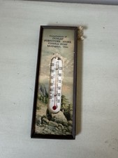 Antique Dunlap Furniture Funeral Home Middlepoint Ohio Thermometer  picture