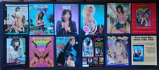 Lot of (12) vintage Adult Film promo ad slicks (slick paper) mostly 1980s picture