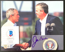 JEB BUSH SIGNED 8X10 PHOTO GOVERNOR FLORIDA TEXAS BROTHER GEORGE 2016 GOP BAS B picture