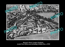 Regents Park London England District Aerial View c1950 Old Large Historic Photo picture