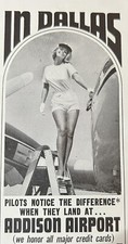 Dallas TX Addison Airport 1969 Advertising Print Advertisement picture