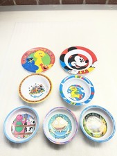 children's dinnerware items feature various popular cartoon characters picture