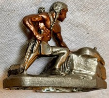 Pewter Figurine C Julian Master Works Fine Pewter MWFP Native American Scout picture