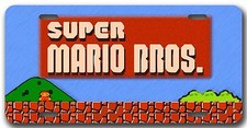 L@@K Vintage NES Super Mario Brothers License Plate - Vanity Car tag picture