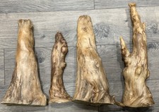 Vintage Natural Cypress Knee Wood Sculptures Set of 4 - Rustic Folk Art Decor picture