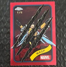 Topps 2025 Topps Chrome Marvel Wasp Red Clawed #113 Serial Numbered 1/5 picture