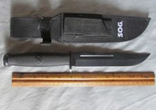 SOG Fixation fixed-blade Bowie knife, 7” blade sheath picture