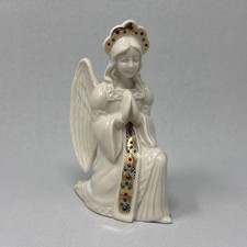 VTG Lenox China Jewels Nativity Kneeling Angel 1992 Made in USA 24K Gold EUC picture