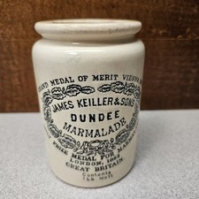 Antique Pre-1928 Keiller Dundee Marmalade Jar 1 Lb Maling Patent Stoneware Crock picture
