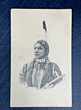 1914 NATIVE AMERICAN POSTCARD WITH MESSAGE TO SICK CHILD USP28 picture