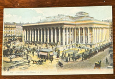 LL Paris La Bourse France Lithograph Postcard Divided Back 1907-1915 Unposted picture