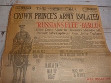 Crown Prince Army Isolated, Russians Flee - San Francisco Call, Sept. 14, 1914 picture