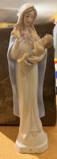 Vtg.  LEFTON  MADONNA & CHILD Figurine Porcelain Bisque Hand Painted #10932 picture