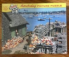 VTG TUCO “Lobster Fishing Village-Maine”Made From Laminated Wood Fibre Board picture
