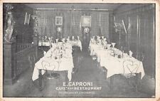 Cincinnati OH Ohio Vintage c1910 Postcard E Caproni Cafe Restaurant Interior picture