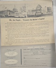 Vintage United States Capitol Historical Society Membership & Book Order... picture