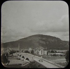 Glass Magic Lantern Slide BALLATER FROM CRAIG COYNACH C1890 PHOTO SCOTLAND picture