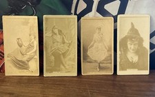 1890 N245 SWEET CAPORAL Actor & Actress Tobacco Cards - Lot x (4) Different VgEx picture