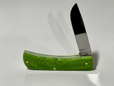 Customized Case XX Sod Buster JR Handshaped “Green Mamba” Snakeskin Juma Handles picture
