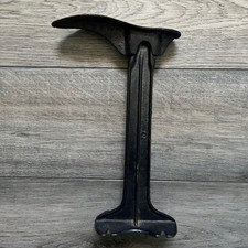 Vintage Cast Iron Cobbler Shoe Anvil Repair Stand Last Black Tool 12