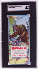 1920 V2 Cowan Co. Animal Cards #8 Grizzly Bear SGC 4 VG-EX Royal Milk Cakes picture
