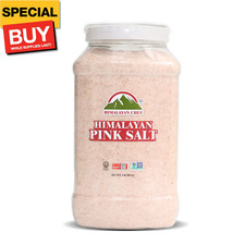 Himalayan Pink Salt - 5 lbs Fine Grain Plastic Jar - 100% Natural and Pure Gourm picture