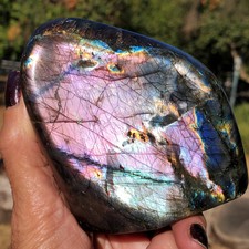 Labradorite Purple Blue Spectrolite Flashy Sunset Freeform 550 grams picture