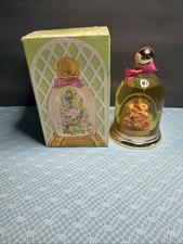 Vintage Avon 1973 Bell Jar Floral Bottle Cologne Full 5 Fl Oz- picture