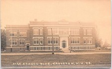 RPPC Groveton NH View of High School Building 1920s era picture