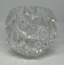 Tiffany & Co. Rock Cut Crystal Votive Candle Holder 3