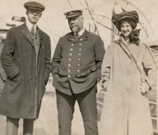 1910 RARE ORIGINAL Photo Captain JAMES BLAIKIE - SS California - German POW OOAK picture