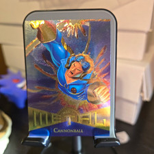 Fleer Marvel Metal Cannonball 1995 Power Grid Insert Non-Sport Card #95 picture