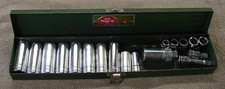 Vntg S-K  & S-K Wayne SAE 18 Pc Mixed 3/8